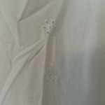 Juicy Couture  14 white eyelet adjustable strap lined above knee ruffle embroider Photo 5