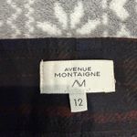 Avenue Montaigne Leo Kick Flare Pant Plaid Black Red Size 12 Designer Photo 2