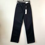 AG Adriano Goldschmied  Kora High Rise Wide Leg Jeans Black 24 Photo 2