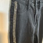 Celebrity Pink  Black Jeans with Glittering Silver Stripes Photo 1