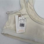 Good American  Bikini Top 2XL Curvy Plus Size Ribbed Scoop Neck Swim Ivory NWT Photo 4