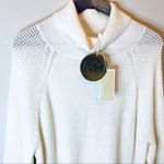 New Michael Kors Derby Knit Turtleneck Ivory Sweater Top Womens Size M $125 NWT White Size M Photo 7