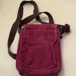 Duluth Trading Co. Crossbody Hipster Bag Canvas Messenger Burgundy OutdoorTravel Red Photo 3