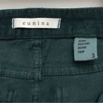 Eunina  Emerald Green Corduroy Skinny High Rise Pants Cotton Crop Jeans Size 3 Photo 2