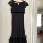 Beautiful silk midi dress 🌹🌹🌹 Black Size 2 Photo 4