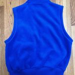 Liz Claiborne Liz Wear Womens Size Small Fleece Vest Blue Zipper Accent Sleeveless Casual Photo 1