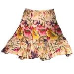 Chico's Chico’s Design Floral Print Corsage Sashay Midi A-Line Skirt Photo 50