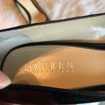 Ralph Lauren Lauren  black open toe leather heels 9 Photo 3