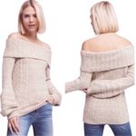 Anthropologie  Sleeping On Snow Ecru Off Shoulder Knit Sweater Size S Photo 1