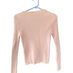 NY Ribs Ribbed Long Sleeve Top Pink XS Small Y2K Photo 3