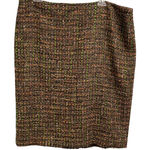 Talbots Brown Tweed Pencil Skirt Size 16 Straight Multicolor Career Office Photo 0