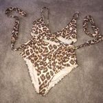 Aerie  One piece Swimsuit Small Long Animal Print Photo 0