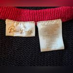 Womens Vintage Bobbie Brooks Christmas Poinsettias Beaded Embroidered Vest 18/20 Black Size 18W Photo 3