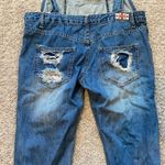 Machine Denim Women’s Distressed Overalls Blue Size 28 Photo 4