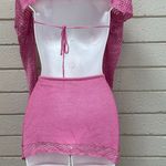 Pink Knit Skirt Set size S Photo 5