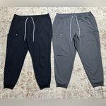 Fabletics  jogger scrub pants bundle of 2 pair size 3X gray black Photo 1