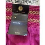 JM Collection  Woens 2X Pink Bold Berry Wide Leg Pants Boho NEW Photo 5