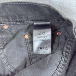 MOTHER The‎ Vegabond Mini Fray in Party Favors Size 28 Black Photo 4