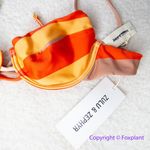 New! Set! Zulu & Zephyr Free People Tie Curve Brief Bikini, size 4 Red Photo 5