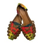 None Espadrille Woven Rainbow Flats Colorful Sandals Women's Size 5.5  EU 36 Photo 1