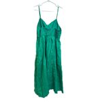 The Drop Maci Midi Dress Cutout Smocked Back Spaghetti Strap Size XXL Green Photo 2