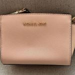 Michael Kors  Selma Mini Crossbody Purse Saffiano Leather Blush Pink Chic Preppy Photo 5