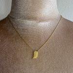 Indiana dainty pendant gold tone Necklace Photo 5