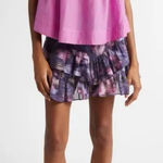 Isabel Marant Étoile Leaza Textured Yoke Cotton Blend Top Pink Lavender Photo 0