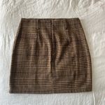 Brown Plaid Skirt Size M Photo 1
