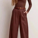 Madewell Square Neck Long Sleeve Crop Tee in Sleekhold Dark Coffee XS NWT Photo 0