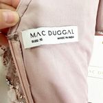 Mac Duggal  94117 Vintage Lilac Floral Appliqué Beaded Cocktail Sheath Dress 16 Photo 7