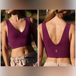 Free People NWT FP Movement Never Better Crop - deep mulberry purple - Medium Photo 1