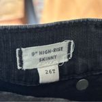 Madewell  9" Mid-Rise Roadtripper Supersoft Skinny Jean Ashmont Wash Black Sz 26T Photo 4