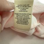 DONNI. Womens Terry Henley Pullover Sweatshirt Top Size XL Pink 3 Button Cropped Photo 8