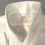 Brooks Brothers  346 Mens 16.5 4/5 Solid White Long Sleeve Button Front Shirt NWT Photo 8