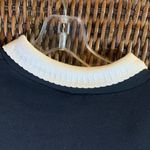 Vintage Floral Puff Paint Sweatshirt with Faux Collar Size L Pink Size L Photo 3