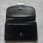 None Snakeskin Wallet Navy Blue GUC Photo 2