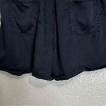 Gap 100% Lyocell Midnight Blue Pull On Drawstring Shorts, Sz Large Photo 7