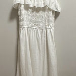 Aritzia Coastal cowgirl  white linen smocked maxi dress summer vacation XS NWT Photo 0