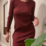 Wild Fable Super Cute Y2k Style Burgundy Butterfly Body Con Ribbed Dress  Photo 6