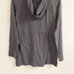 Christopher & Banks Gray Long Length Lightweight Tie Waist Hoodie Size Small NEW Photo 8