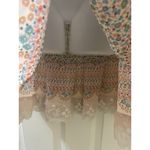 Anthropologie maeve sheer floral Violetta Slip dress colorful  size small Hippie Photo 6