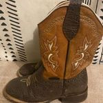 El Dorado Brown Leather Square Toe CowboBoots Western MEX 21 US Women 4 Youth 4 Size undefined Photo 0