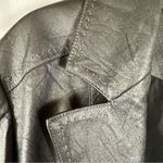 Conrad C Woman Women’s Jacket Stitching Soft Lightweight Black Faux Leather 20 Size 20W Photo 4