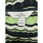 Ming Wang  Knit Tank Top Wavy Striped‎ Sleeveless Sweater Retro Vibes Size S Photo 3