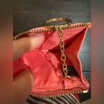 Coach Pink and Tan Card Holder with Keychain Photo 4