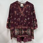 Knox Rose  medium shirt floral top blouse Photo 0