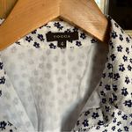 TOCCA Floral Cotton Midi Pleated Dress Blue Size 8 Photo 3