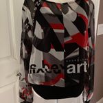 Rinascimento Bodysuit with silky artistic print blouse Photo 6