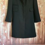 Pinko Black Single Lapel Peacoat Size 4 Photo 2